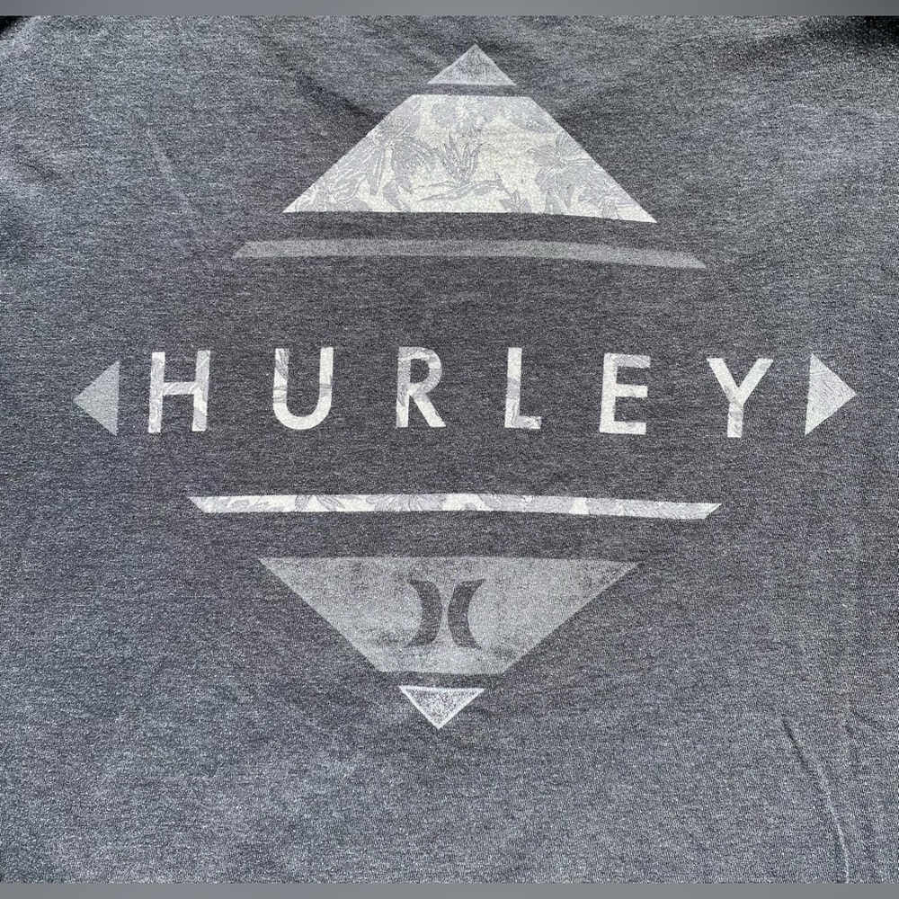 Mens Hurley Ling Sleeve Grey Large